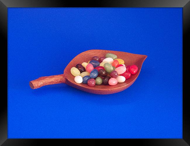 Jelly Beans in Bowl II Framed Print by Robert Gipson