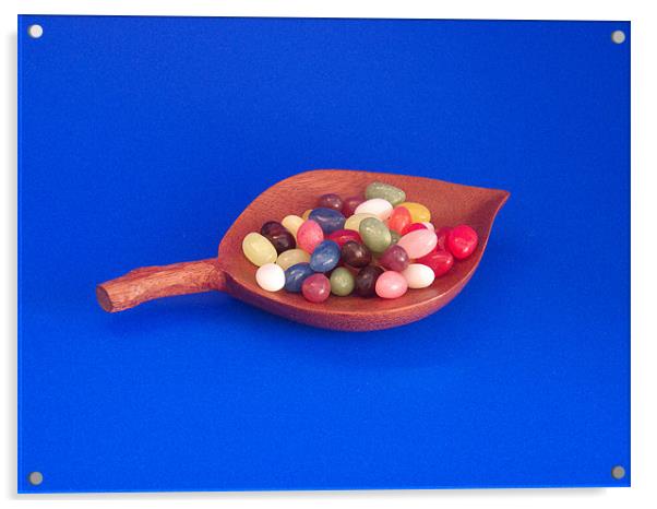 Jelly Beans in Bowl II Acrylic by Robert Gipson