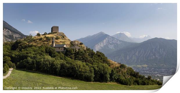 Berolds Tower and  Landscape View, France Print by Imladris 
