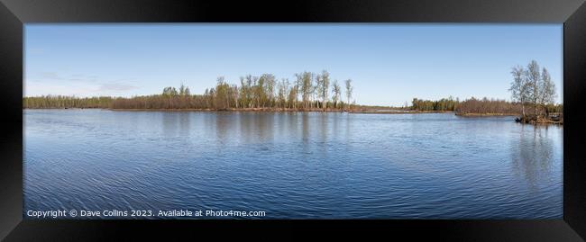Panorama of the Susitna River from Willow Creek, Alaska, USA Framed Print by Dave Collins