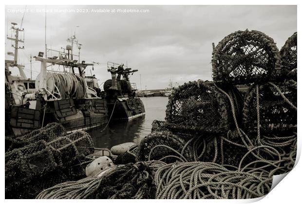 Howth harbour Print by Richard Wareham