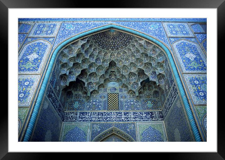 Imam Mosque Framed Mounted Print by Richard Wareham