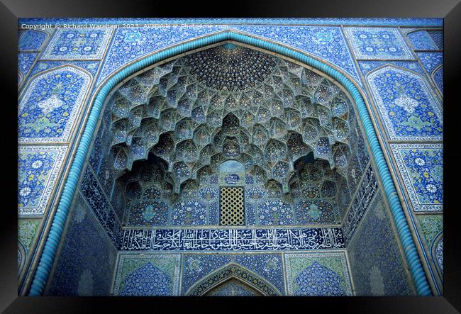 Imam Mosque Framed Print by Richard Wareham