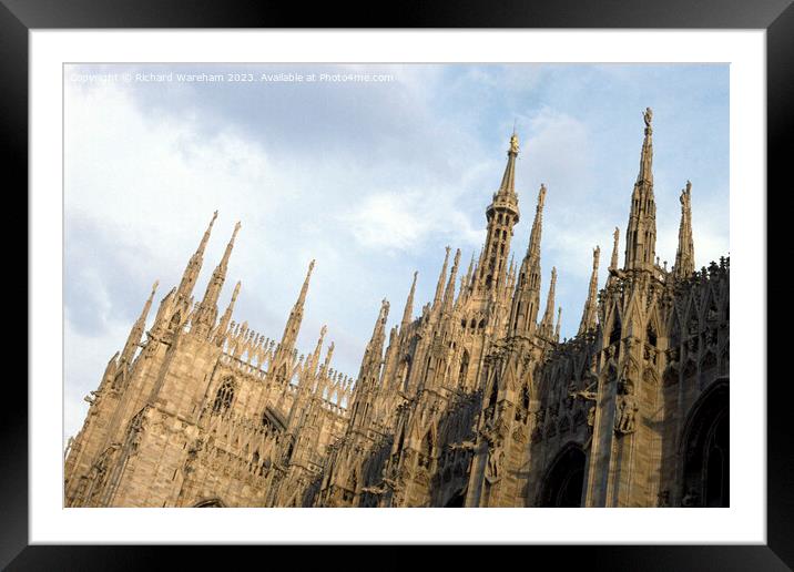  Duomo Milan Framed Mounted Print by Richard Wareham