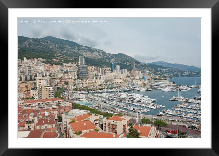 Monaco Framed Mounted Print by Richard Wareham