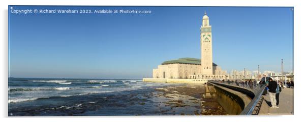 Hassan II Mosque Acrylic by Richard Wareham