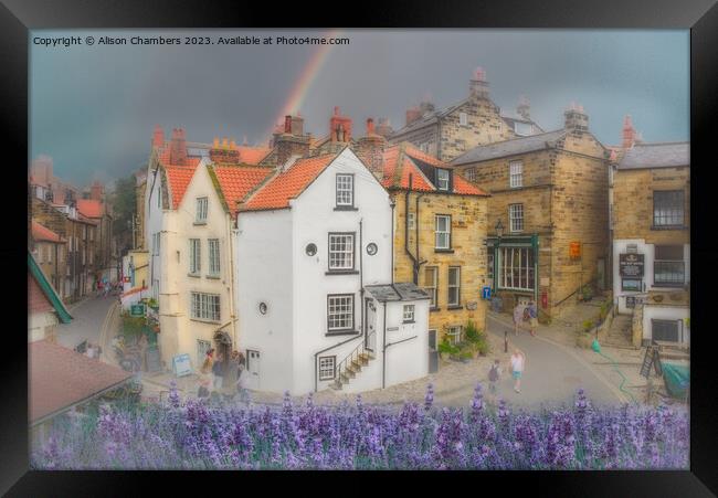 Robin Hoods Bay Framed Print by Alison Chambers