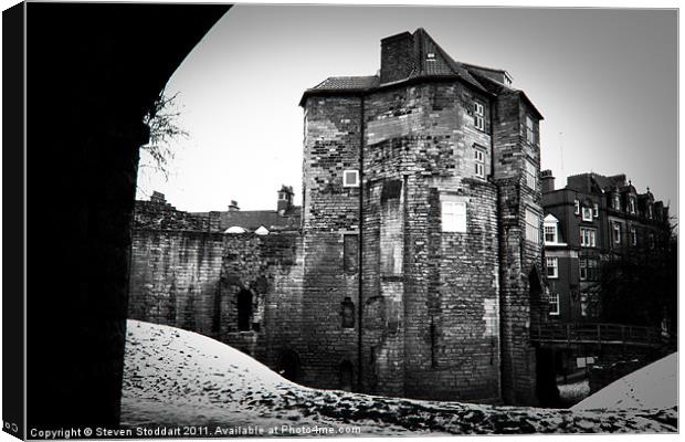 Newcastle Black Gate Canvas Print by Steven Stoddart