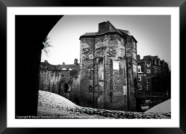 Newcastle Black Gate Framed Mounted Print by Steven Stoddart