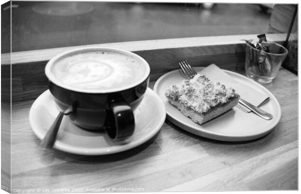 Coffee and Cake Canvas Print by Lee Osborne