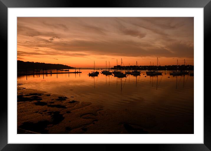 Sunrise at Upnor Framed Mounted Print by Rob Lucas