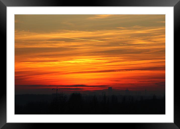 Dutch Sunset Framed Mounted Print by Tom Gomez