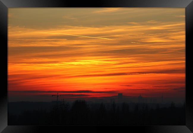 Dutch Sunset Framed Print by Tom Gomez