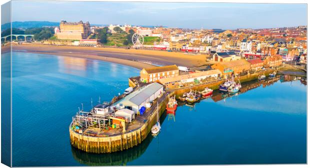 Scarborough Fish Quay Canvas Print by Tim Hill