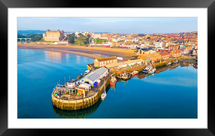 Scarborough Fish Quay Framed Mounted Print by Tim Hill