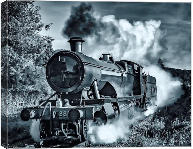 Timeless Journey: GWR 2857 Steam Locomotive Canvas Print by Trevor Camp