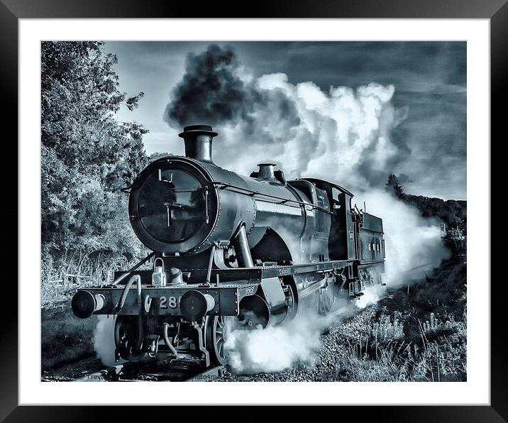 Timeless Journey: GWR 2857 Steam Locomotive Framed Mounted Print by Trevor Camp