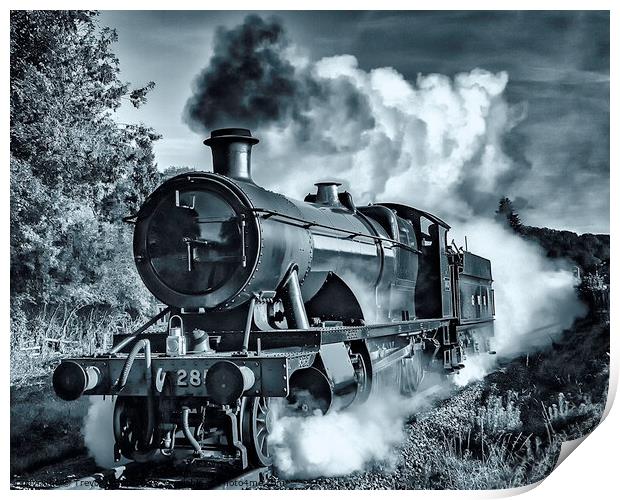Timeless Journey: GWR 2857 Steam Locomotive Print by Trevor Camp