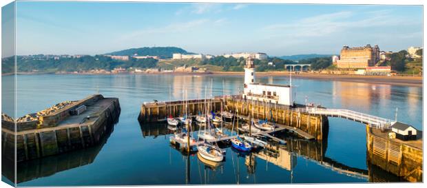 Scarborough Lighthouse North Yorkshire Coast Canvas Print by Tim Hill