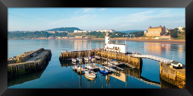 Scarborough Lighthouse North Yorkshire Coast Framed Print by Tim Hill
