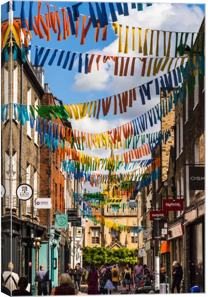 Street bunting Canvas Print by Clive Wells