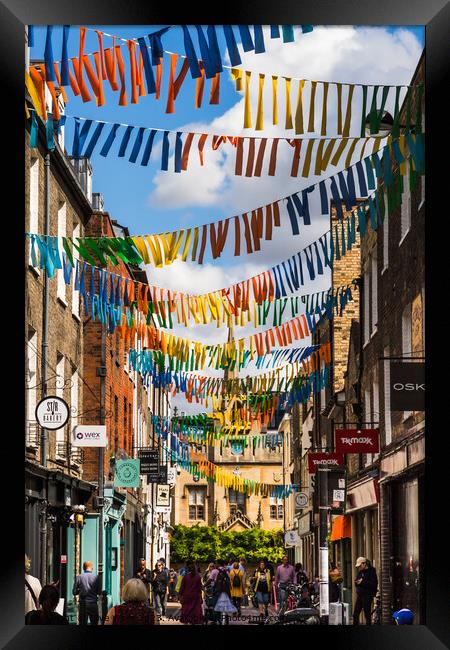 Street bunting Framed Print by Clive Wells