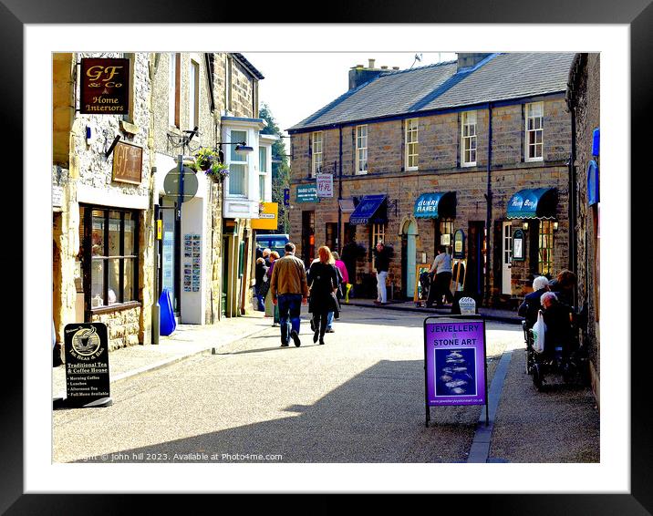 Retail Resplendence in Bakewell, Derbyshire Framed Mounted Print by john hill