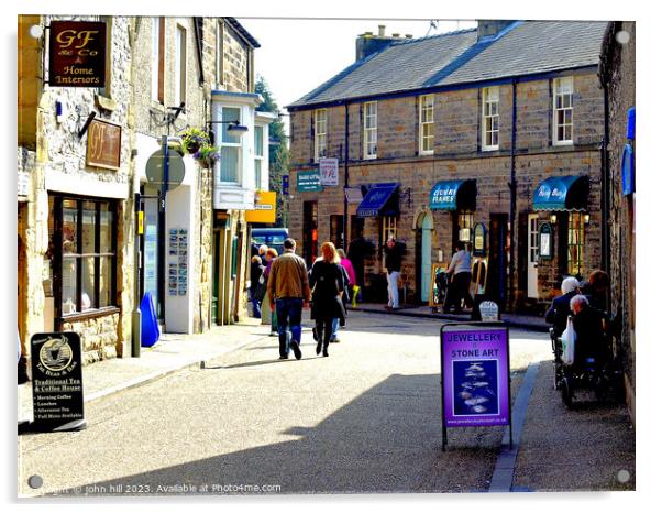Retail Resplendence in Bakewell, Derbyshire Acrylic by john hill
