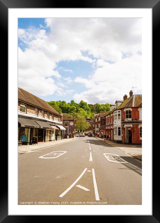 Winchester City Streets Framed Mounted Print by Stephen Young