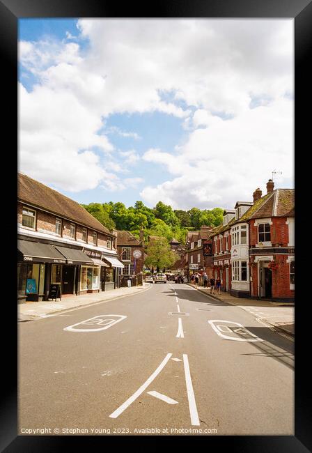 Winchester City Streets Framed Print by Stephen Young