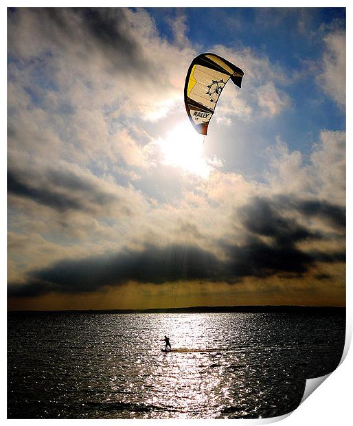 Perfect Kitesurfer Print by Louise Godwin