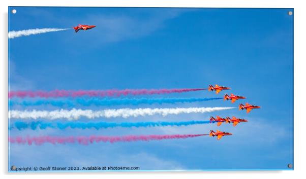 The Red Arrows Acrylic by Geoff Stoner