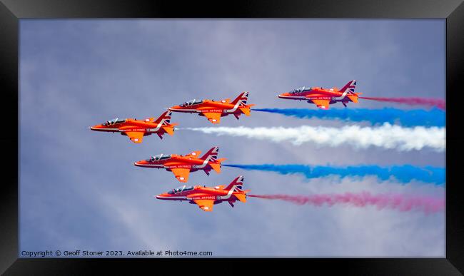 Red Arrows Framed Print by Geoff Stoner