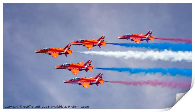 Red Arrows Print by Geoff Stoner
