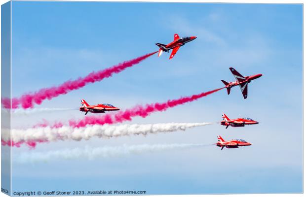 Red Arrows Canvas Print by Geoff Stoner