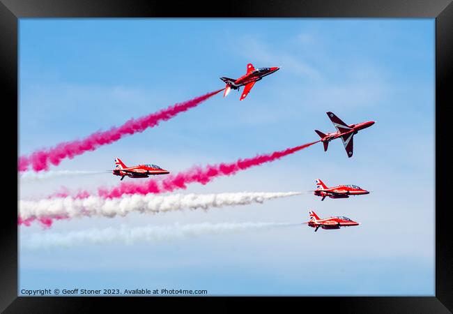 Red Arrows Framed Print by Geoff Stoner