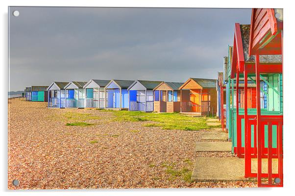 Colour On The Coast Acrylic by Louise Godwin