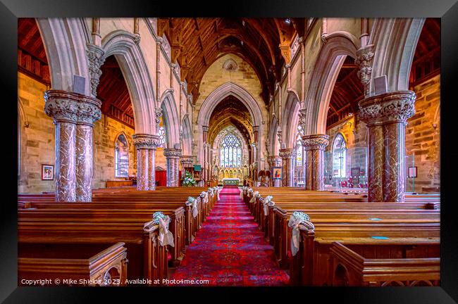 Sacred Nave's Perspective Framed Print by Mike Shields