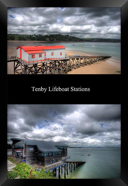 Tenby Lifeboat Stations Framed Print by Steve Purnell
