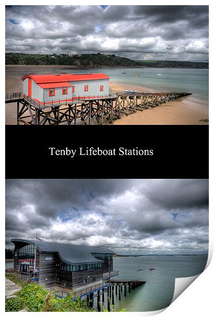 Tenby Lifeboat Stations Print by Steve Purnell
