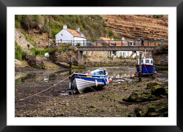 Staithes, North Yorkshire Framed Mounted Print by Chris Yaxley