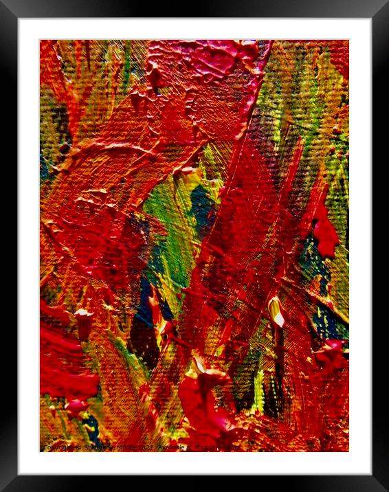 Abstract 776 Framed Mounted Print by Stephanie Moore