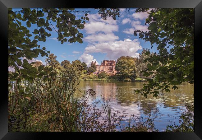 A view of Sherborne Castle across the lake Framed Print by Sue Knight
