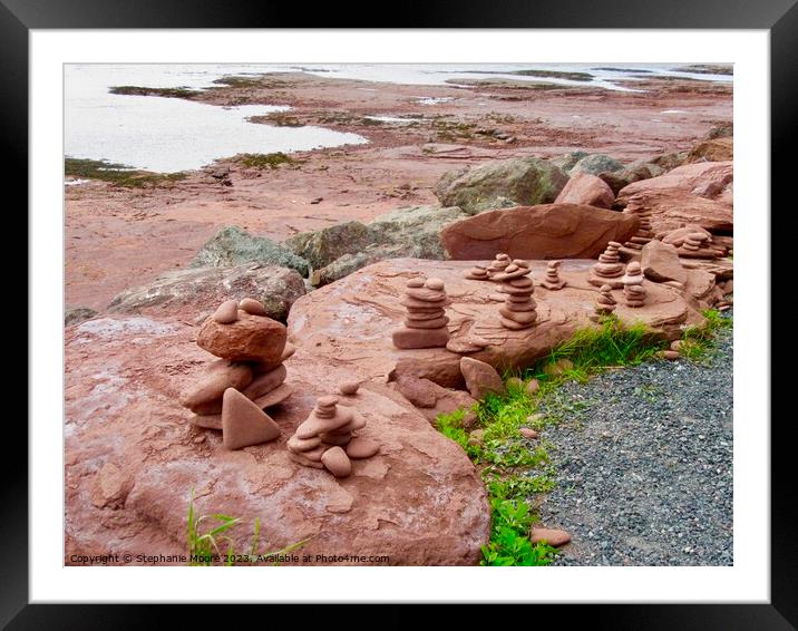 Rock Art Framed Mounted Print by Stephanie Moore