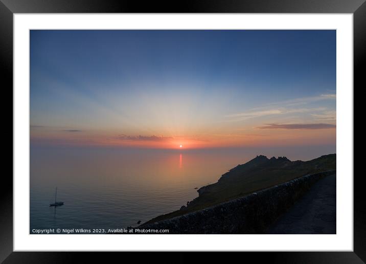 Start Point Sunrise, Devon Framed Mounted Print by Nigel Wilkins