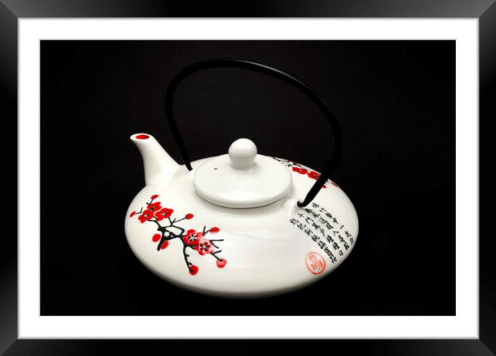 Japanese teapot Framed Mounted Print by Fabrizio Troiani