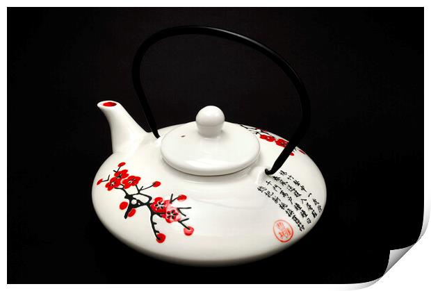 Japanese teapot Print by Fabrizio Troiani