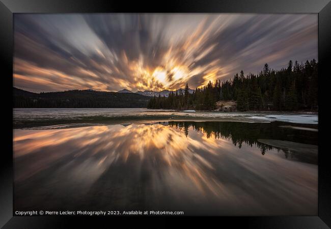 Ethereal Reverie, a Dramatic Long Exposure Sunrise at Pyramid Lake, Jasper Framed Print by Pierre Leclerc Photography