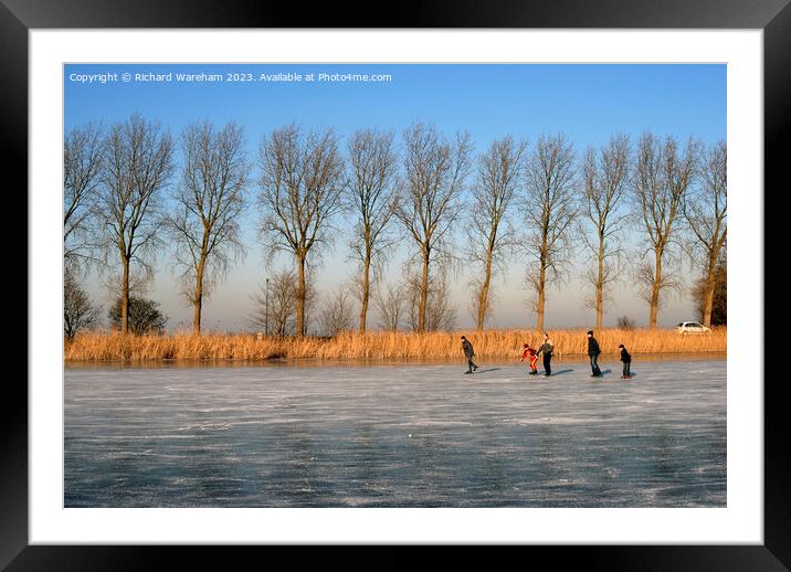 Weesp The Netherlands Winter. Framed Mounted Print by Richard Wareham