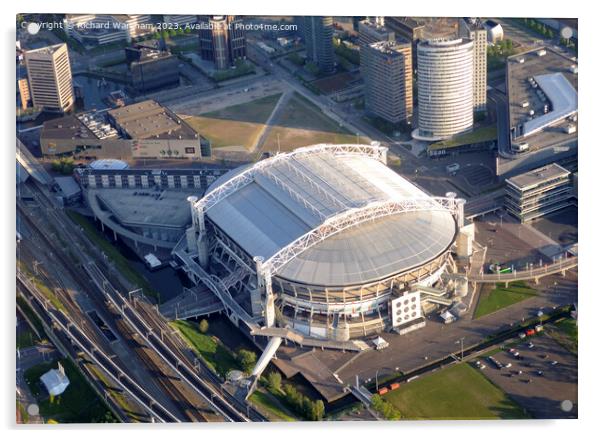 Aerial view of the Amsterdam Arena Acrylic by Richard Wareham
